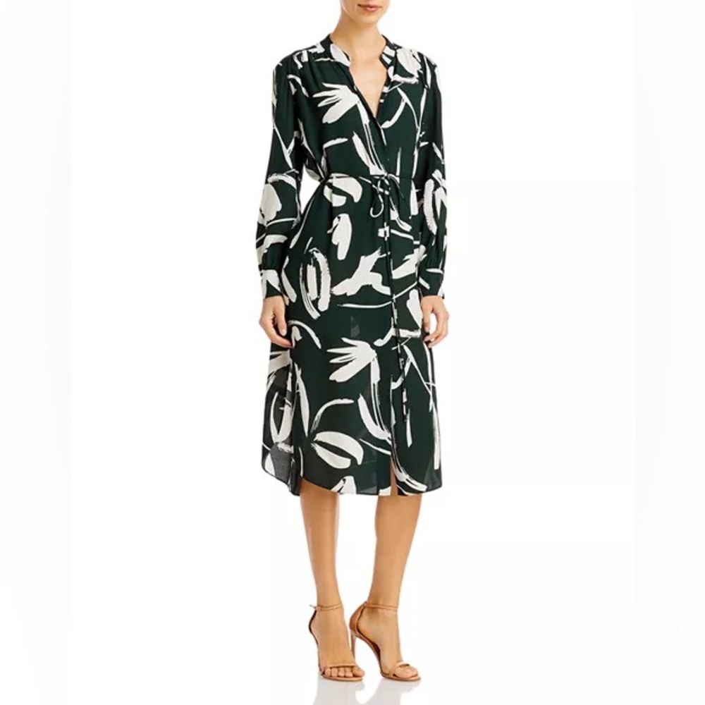 New BOSS Dibanora Belted Midi Dress
